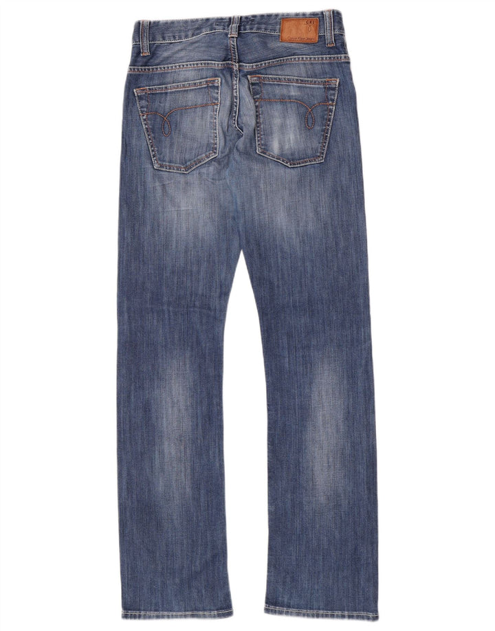 Calvin Klein Womens Straight Jeans W30 L34 Blue