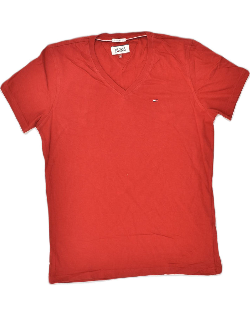 TOMMY HILFIGER Mens T-Shirt Top Medium Red Cotton | Vintage Tommy Hilfiger | Thrift | Second-Hand Tommy Hilfiger | Used Clothing | Messina Hembry 