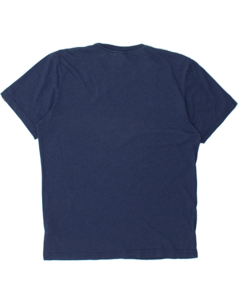 ADIDAS Mens Graphic T-Shirt Top UK 42/44 Large Navy Blue Cotton Vintage Adidas and Second-Hand Adidas from Messina Hembry 