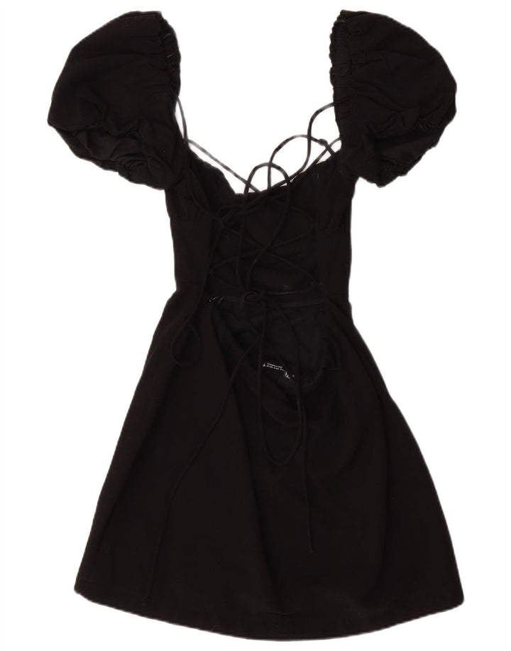 ZARA Womens A-Line Dress UK 12 Medium Black