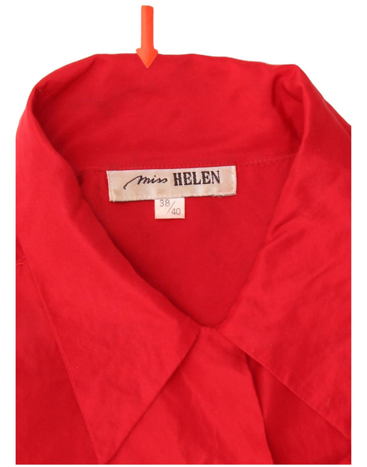 Vintage Womens Shirt Blouse EU 38/40 Medium Red