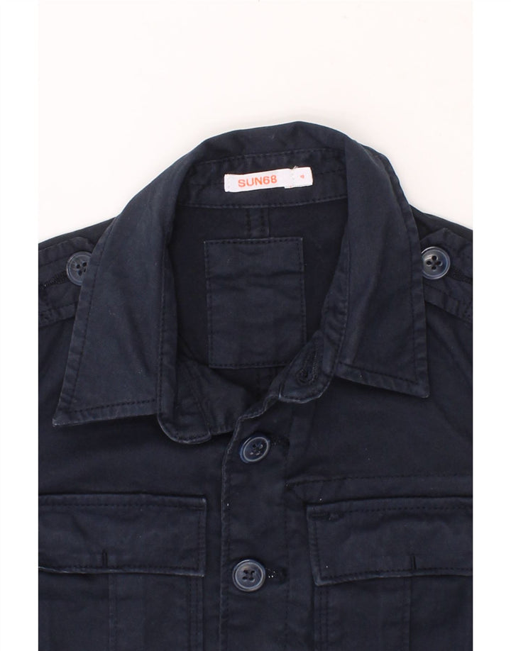 SUN68 Boys Military Jacket 4-5 Years Navy Blue Cotton Vintage Sun68 and Second-Hand Sun68 from Messina Hembry 
