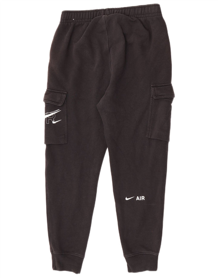 Nike Mens Graphic Cargo Tracksuit Trousers Joggers Small Black Cotton