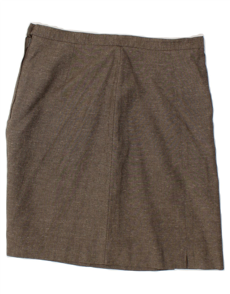 H&M Womens Straight Skirt EU 40 Medium W28 Grey Polyester | Vintage H&M | Thrift | Second-Hand H&M | Used Clothing | Messina Hembry 