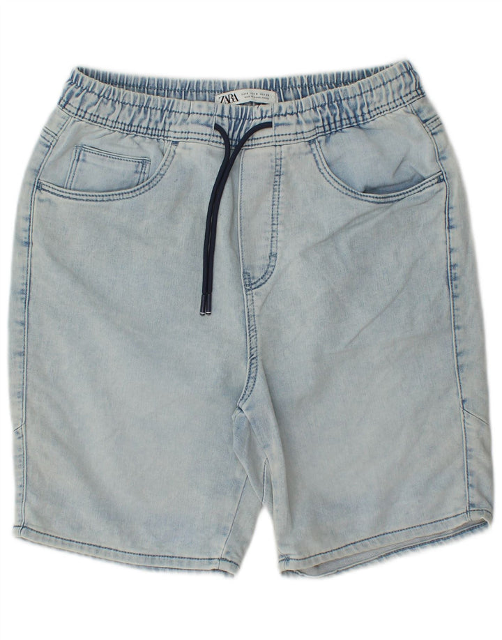 Zara Mens Denim Shorts Small W30  Blue Cotton