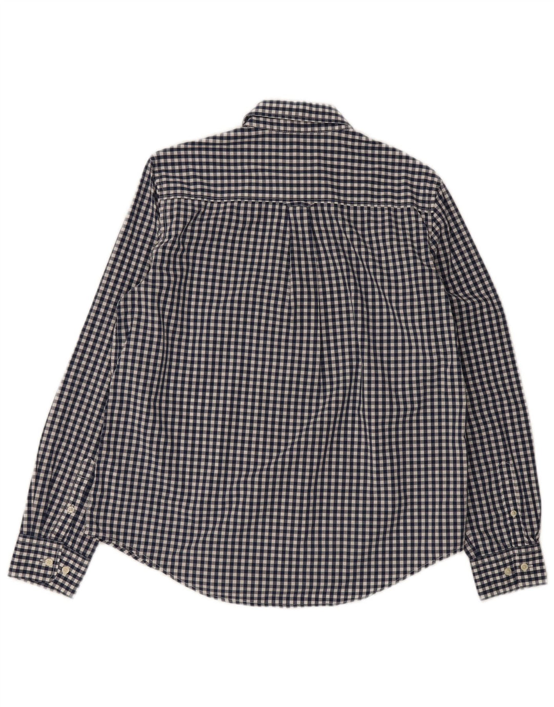 Gant Womens Shirt UK 12 Medium Blue Gingham Cotton
