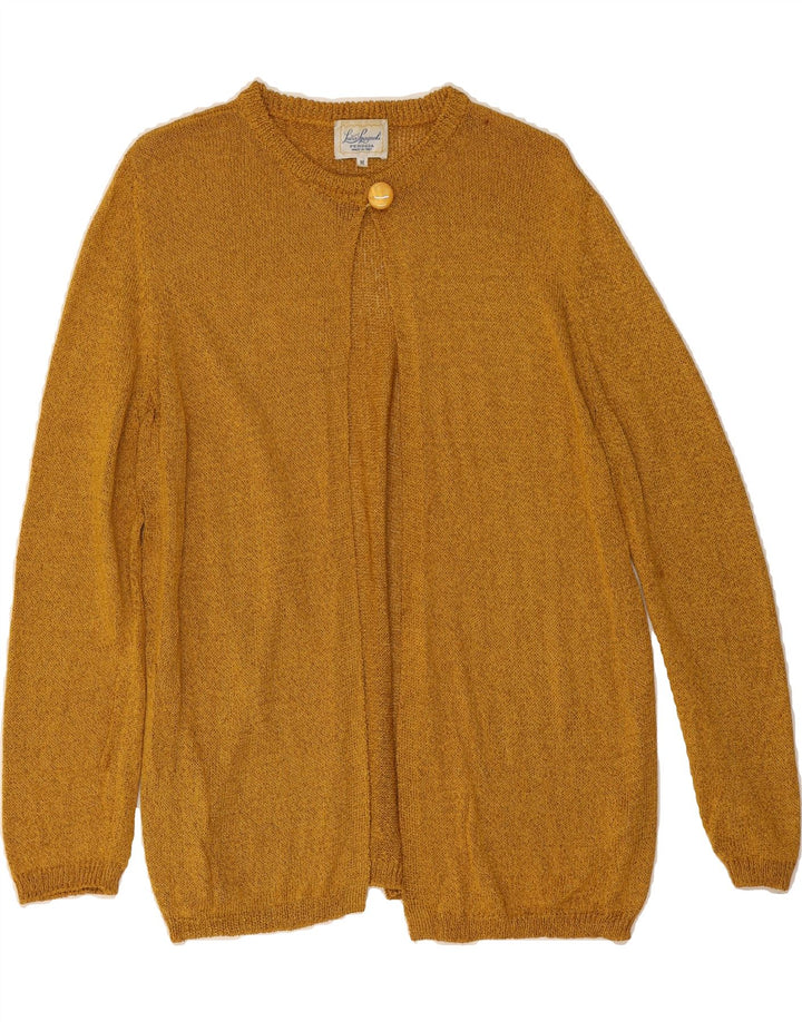 LUISA SPAGNOLI Womens Cardigan Sweater UK 14 Medium Brown Viscose Vintage Luisa Spagnoli and Second-Hand Luisa Spagnoli from Messina Hembry 