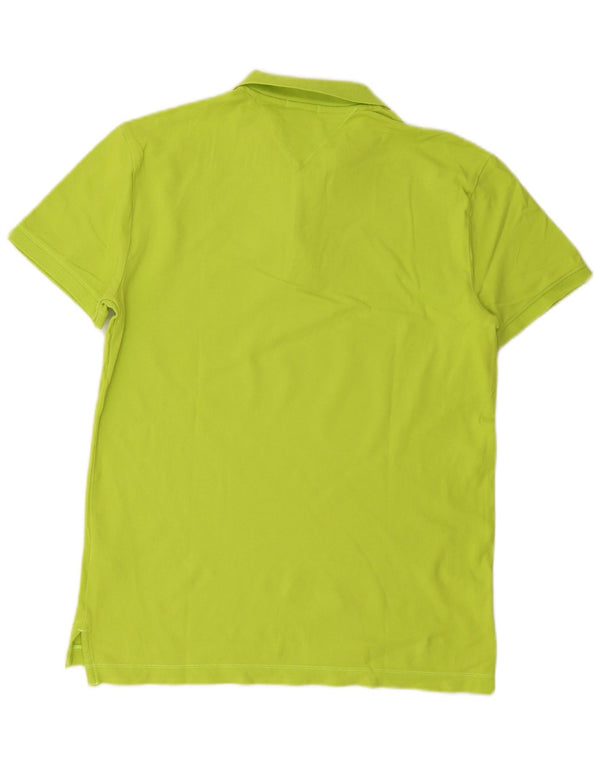 Tommy Hilfiger Mens Regular Fit Polo Shirt Large Green Cotton