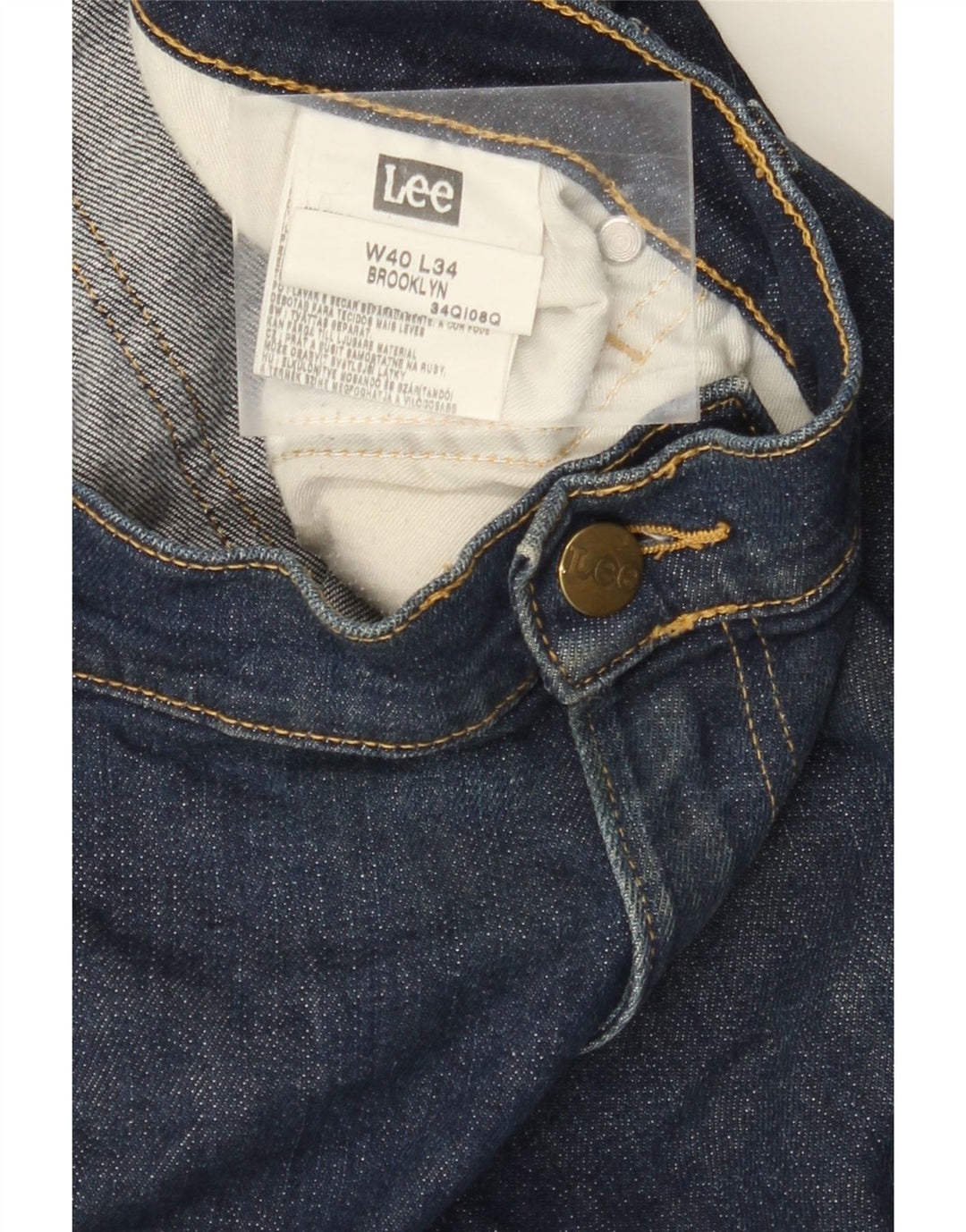 LEE Mens Brooklyn Denim Shorts W40 XL Navy Blue Cotton