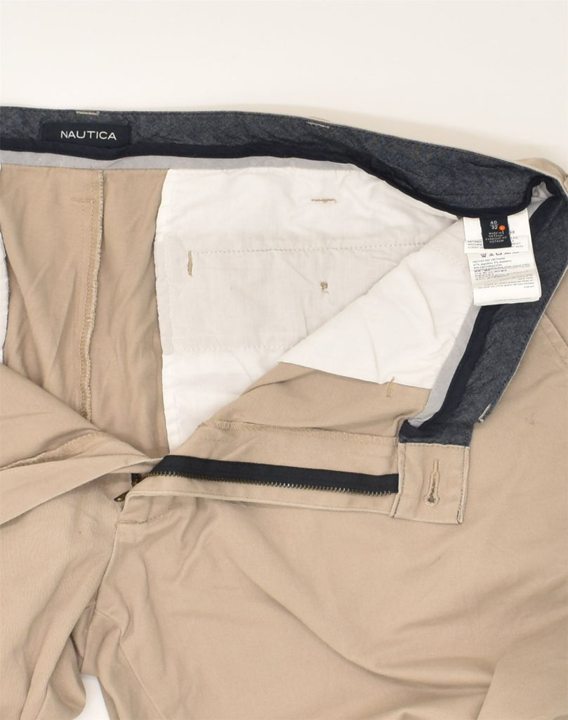 NAUTICA Mens Tapered Chino Trousers W40 L32 Beige Cotton | Vintage Nautica | Thrift | Second-Hand Nautica | Used Clothing | Messina Hembry 