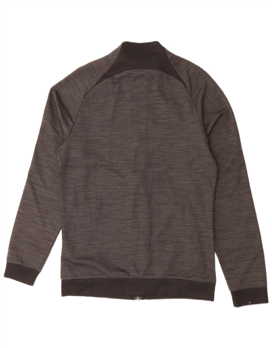 NIKE Mens Dri Fit Tracksuit Top Jacket Small Grey Flecked Polyester
