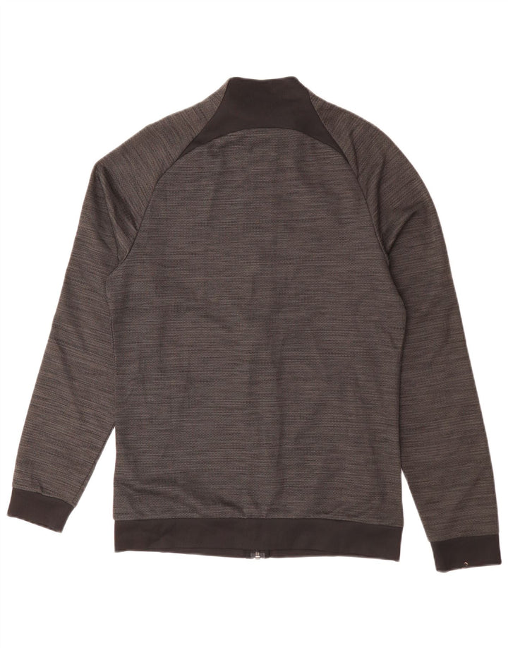 NIKE Mens Dri Fit Tracksuit Top Jacket Small Grey Flecked Polyester