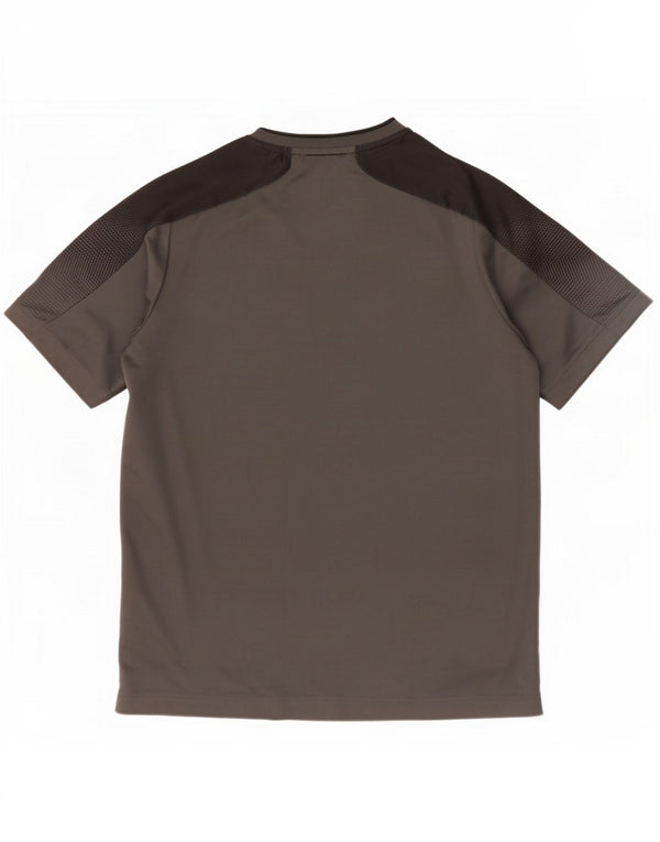 Adidas Boys T-Shirt Top 13-14 Years Grey Polyester