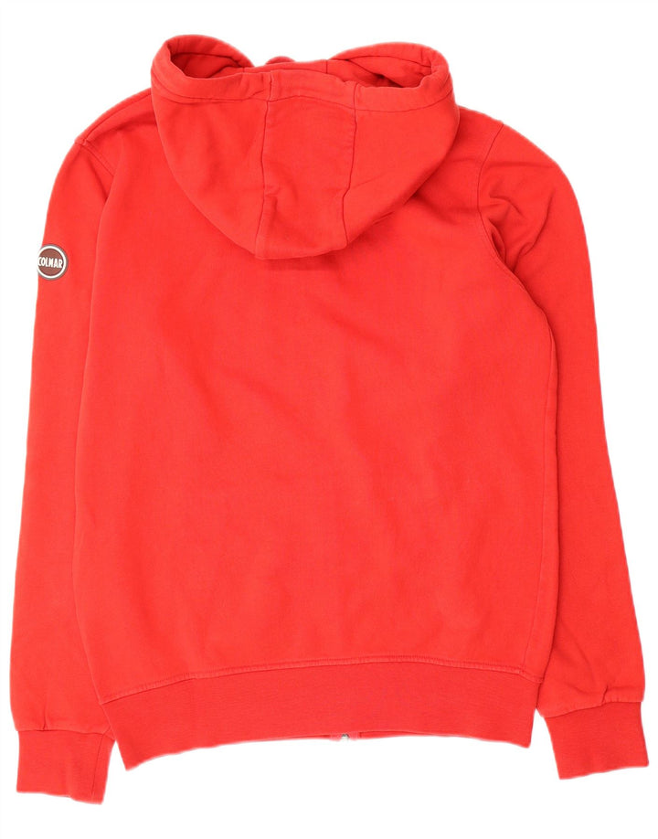 Colmar Mens Zip Hoodie Sweater Large Red Cotton