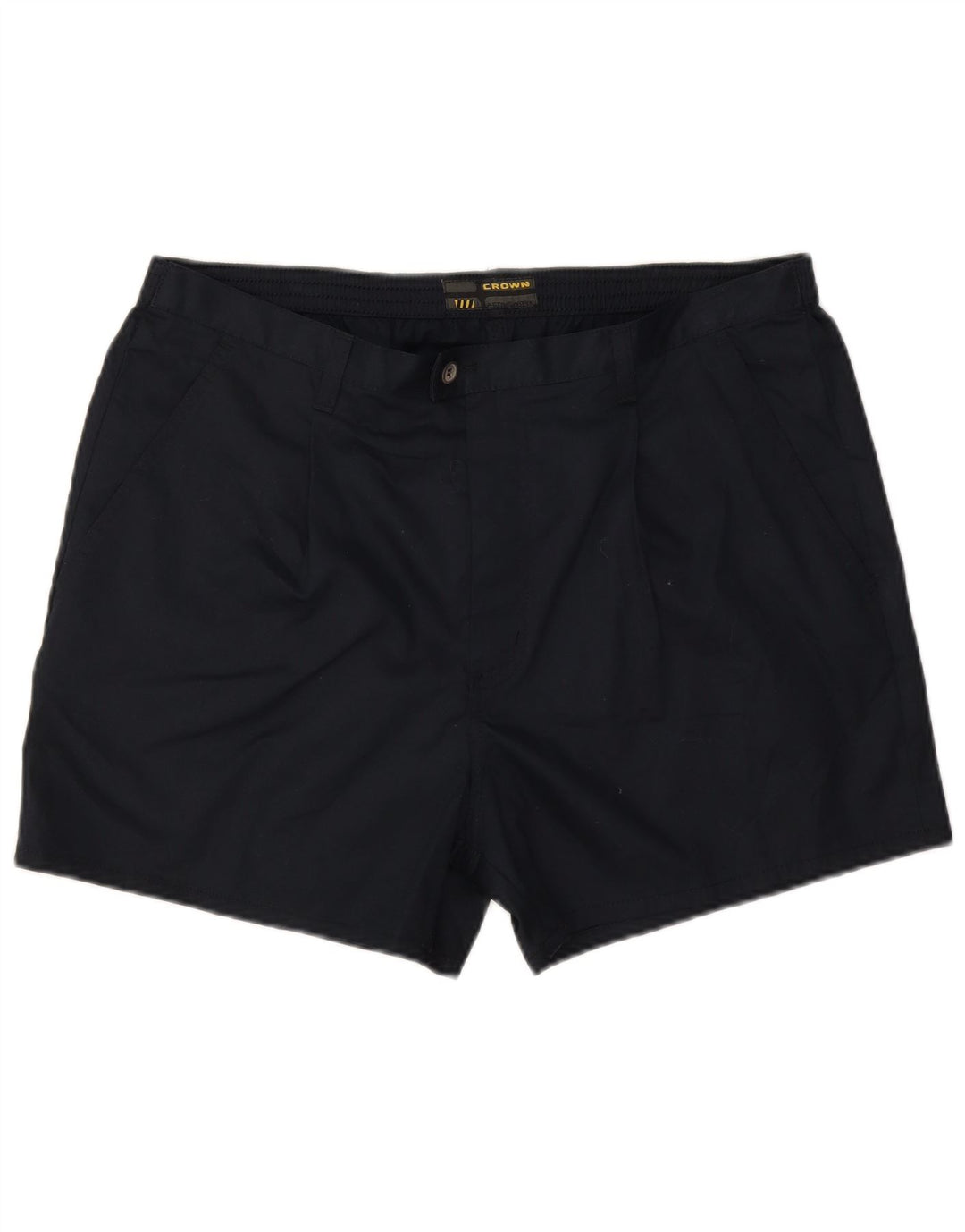 Crown Mens Pegged Chino Shorts W36 Large Navy Blue Cotton