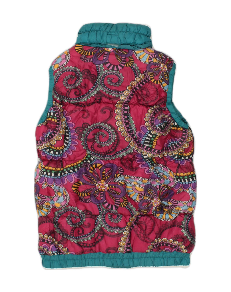 DESIGUAL Girls Hooded Padded Gilet 13-14 Years Multicoloured Floral | Vintage Desigual | Thrift | Second-Hand Desigual | Used Clothing | Messina Hembry 