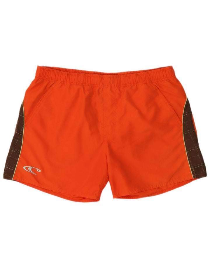 O'Neill Mens Swimming Shorts XL Orange Colourblock Polyester