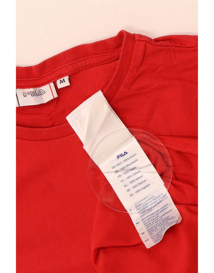Fila Mens T-Shirt Top Medium Red