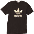 Adidas Mens Graphic T-Shirt Top Medium Black Cotton