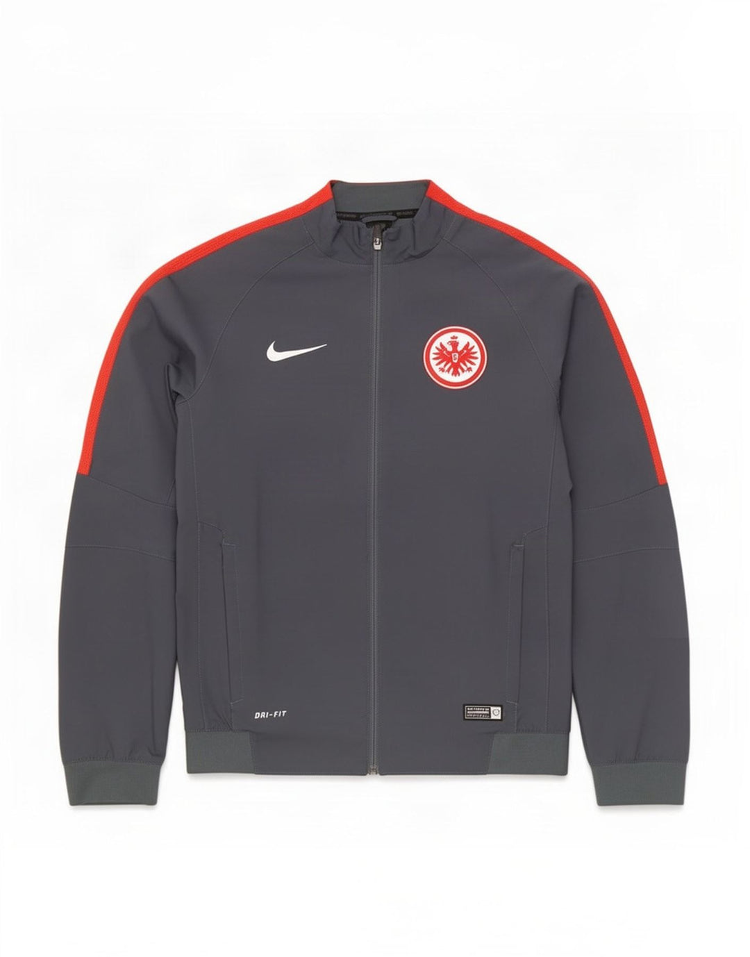 Nike Mens Eintracht Frankfurt Tracksuit Top Jacket Medium Grey Colourblock