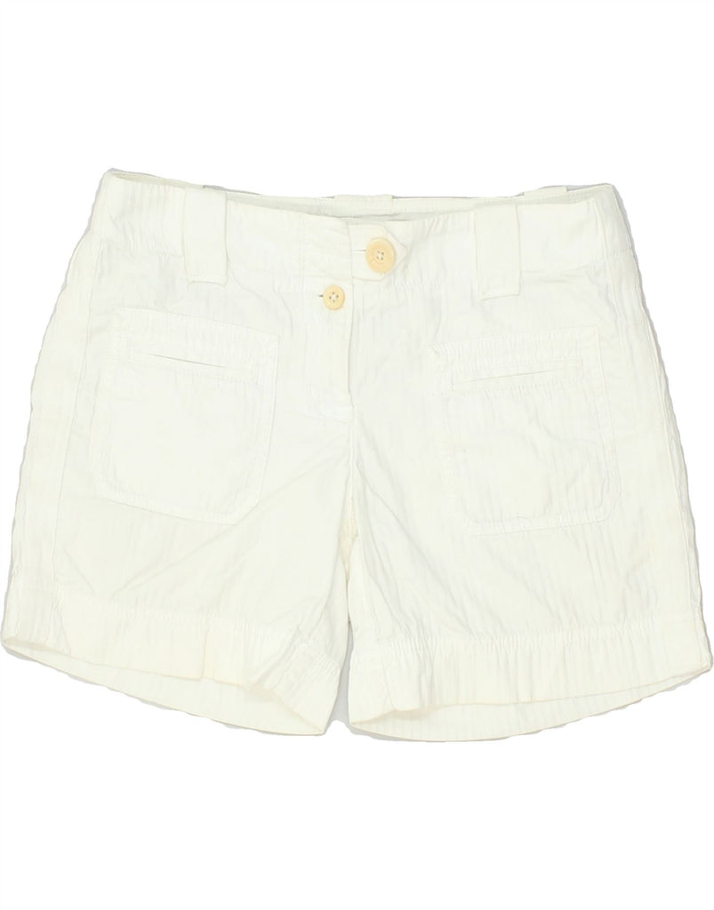 J. CREW Womens Chino Hot Pants US 2 XS W30 White Cotton | Vintage J. Crew | Thrift | Second-Hand J. Crew | Used Clothing | Messina Hembry 