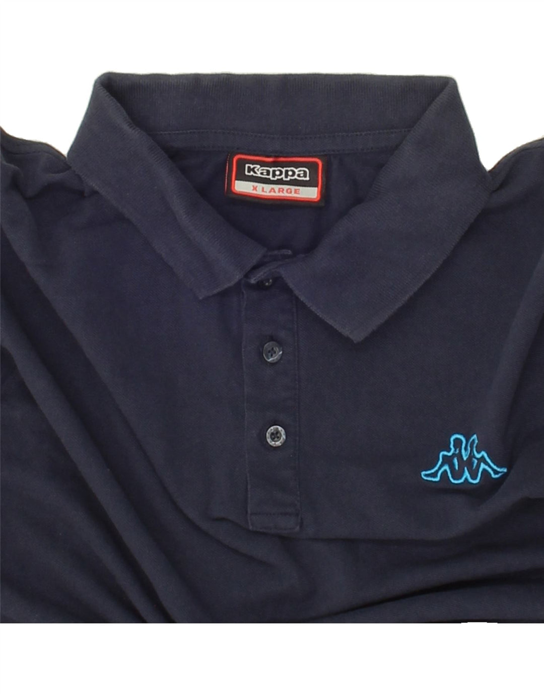 KAPPA Mens Polo Shirt XL Navy Blue Cotton Vintage Kappa and Second-Hand Kappa from Messina Hembry 