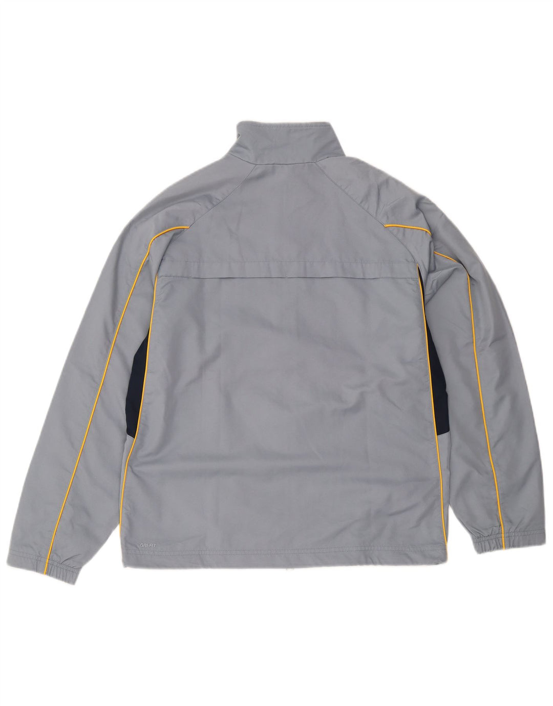Nike Mens Dri Fit Tracksuit Top Jacket UK 35/37 Small Grey Colourblock