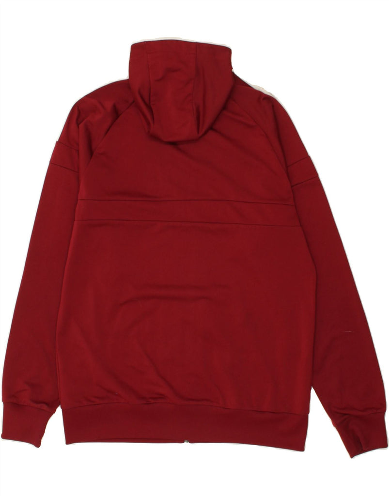 ADIDAS Mens Zip Hoodie Sweater Medium Burgundy Polyester | Vintage Adidas | Thrift | Second-Hand Adidas | Used Clothing | Messina Hembry 