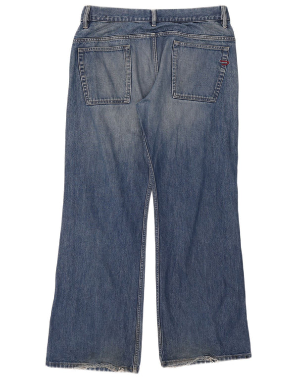 Diesel Mens Bootcut Jeans W36 L30 Blue Cotton