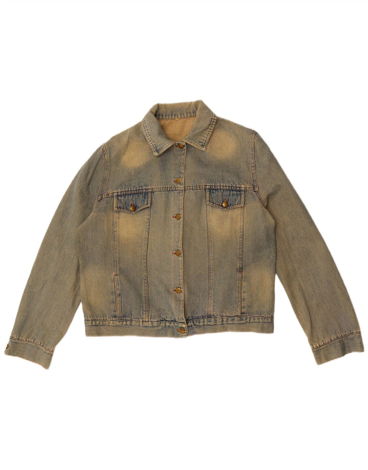 Vintage Womens Denim Jacket UK 16 Large Blue