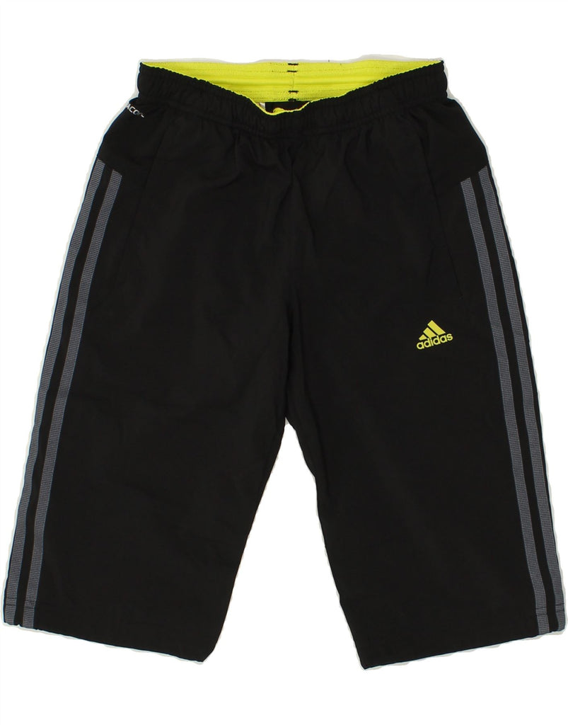 ADIDAS Boys Climacool Bermuda Sport Shorts 9-10 Years Black Polyester | Vintage Adidas | Thrift | Second-Hand Adidas | Used Clothing | Messina Hembry 