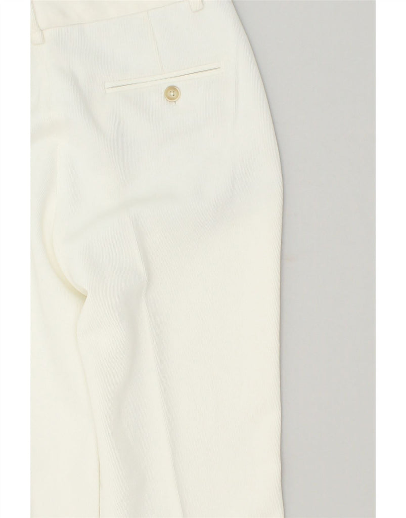 MASSIMO DUTTI Womens Slim Chino Trousers EU 36 XS W26 L28 White Polyester | Vintage Massimo Dutti | Thrift | Second-Hand Massimo Dutti | Used Clothing | Messina Hembry 