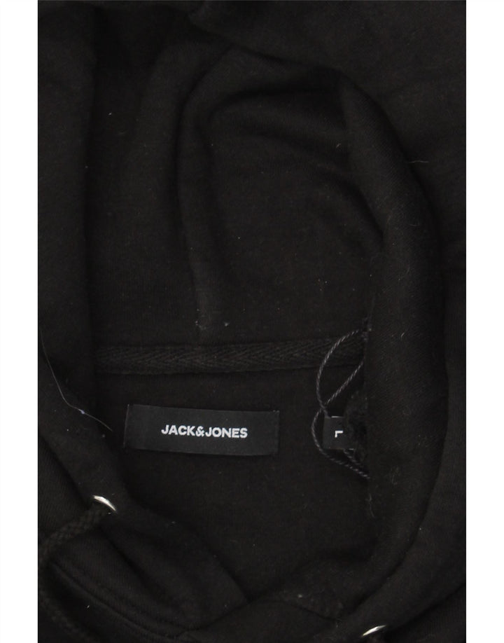 JACK & JONES Mens Hoodie Jumper Large Black Cotton Vintage Jack & Jones and Second-Hand Jack & Jones from Messina Hembry 
