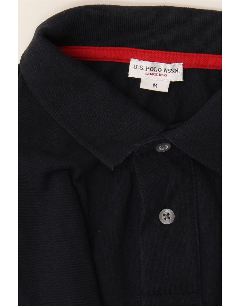 U.S. POLO ASSN. Mens Polo Shirt Medium Navy Blue Vintage U.S. Polo Assn. and Second-Hand U.S. Polo Assn. from Messina Hembry 