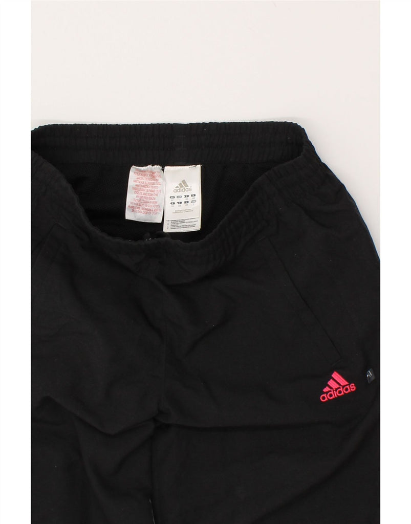 ADIDAS Girls Tracksuit Trousers Joggers 9-10 Years Black Polyester | Vintage Adidas | Thrift | Second-Hand Adidas | Used Clothing | Messina Hembry 