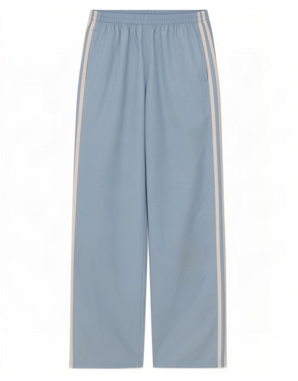 Adidas Girls Tracksuit Trousers 11-12 Years Blue Polyester