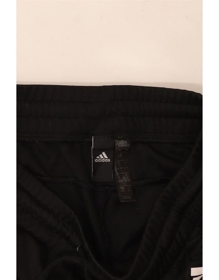 ADIDAS Womens Tracksuit Trousers UK 8 Small  Black Colourblock