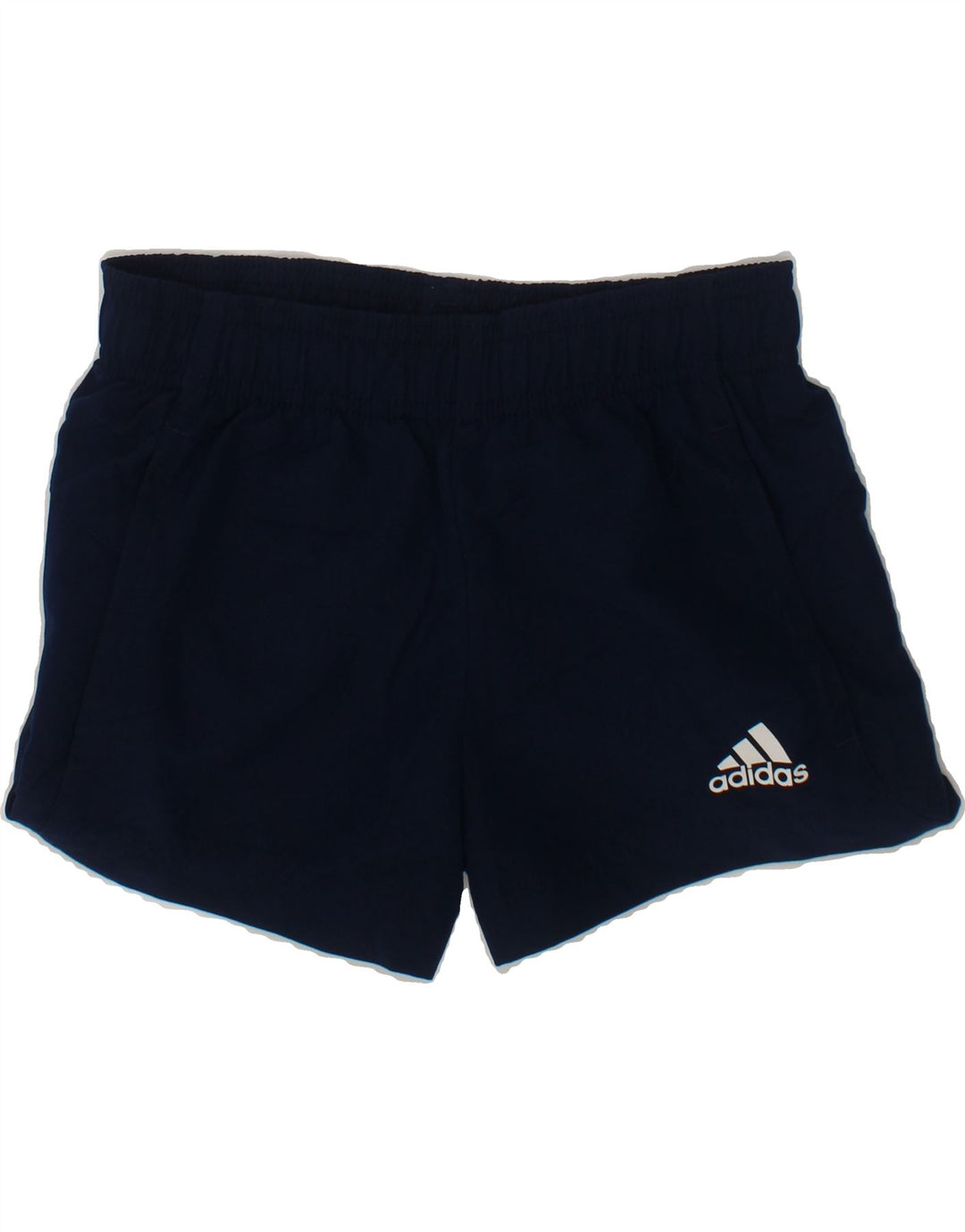 ADIDAS Boys Sport Shorts 7-8 Years  Navy Blue Polyester Vintage Adidas and Second-Hand Adidas from Messina Hembry 