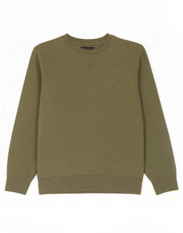 Tommy Hilfiger Mens Sweatshirt Jumper XL Green Cotton