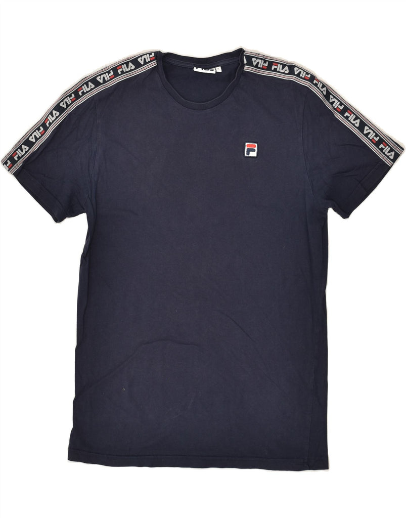 FILA Mens Graphic T-Shirt Top Small Navy Blue | Vintage Fila | Thrift | Second-Hand Fila | Used Clothing | Messina Hembry 