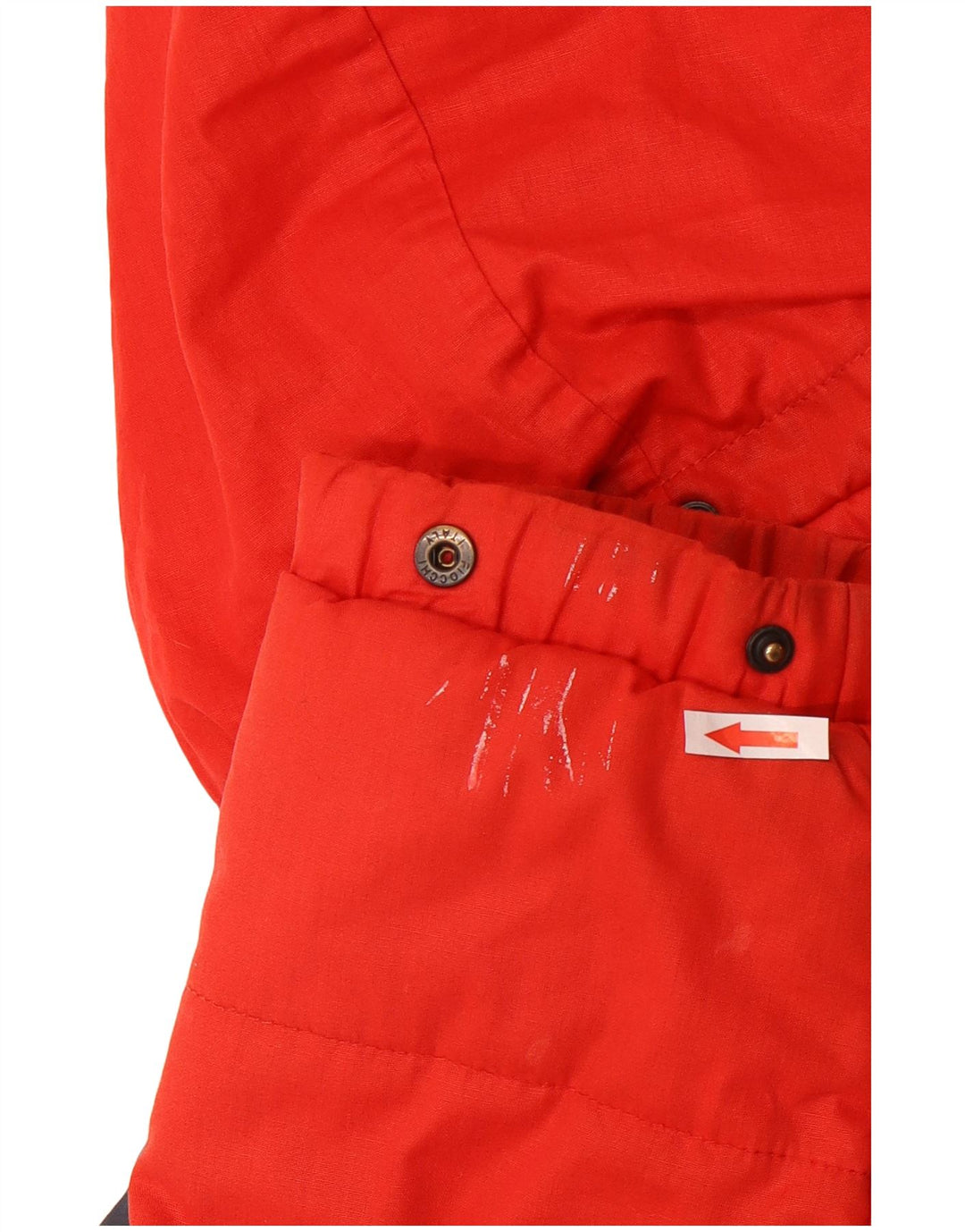 Wrangler Womens Hooded Padded Jacket UK 20 2XL Red Colourblock