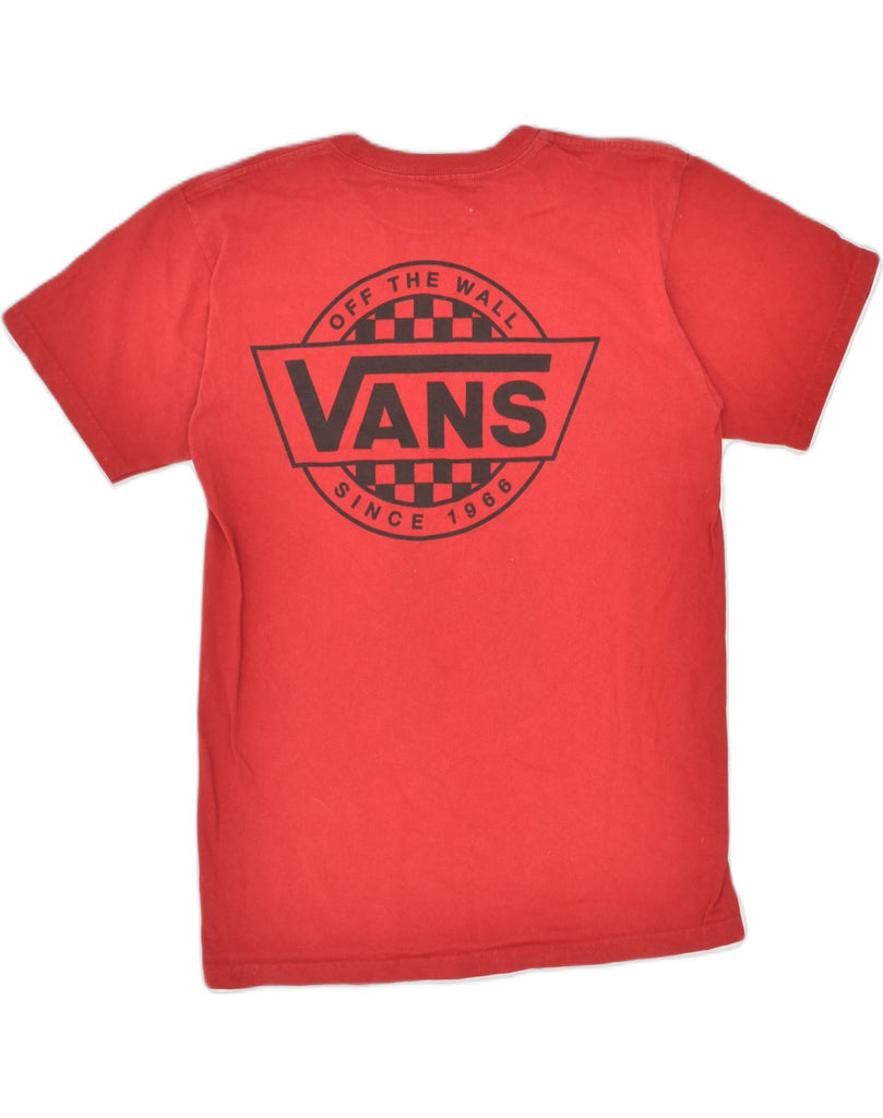 VANS Mens Graphic T-Shirt Top Small Red Cotton | Vintage Vans | Thrift | Second-Hand Vans | Used Clothing | Messina Hembry 