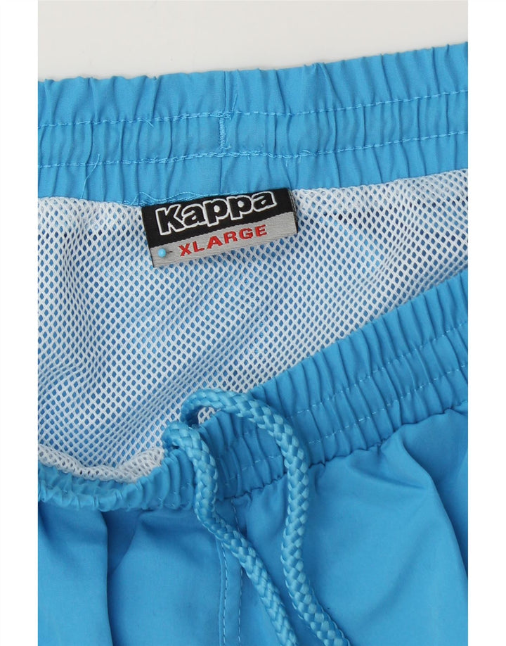 KAPPA Mens Graphic Swimming Shorts XL  Blue Polyester