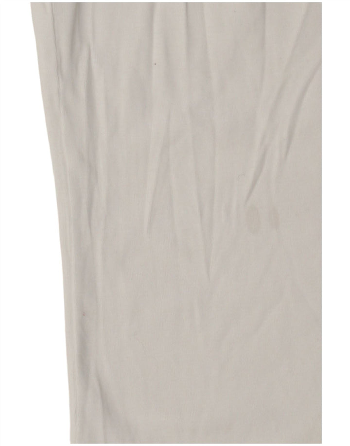 Benetton Womens Graphic Vest Top UK 6 XS White