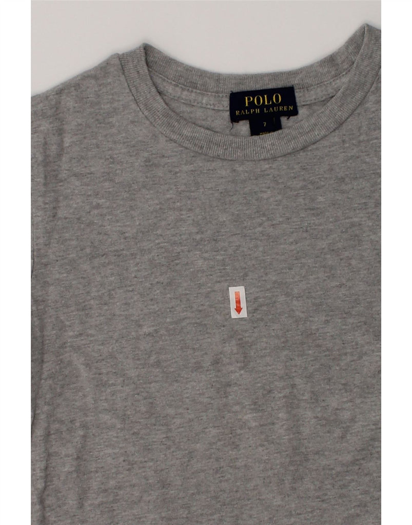 POLO RALPH LAUREN Boys T-Shirt Top 6-7 Years Grey Cotton | Vintage Polo Ralph Lauren | Thrift | Second-Hand Polo Ralph Lauren | Used Clothing | Messina Hembry 