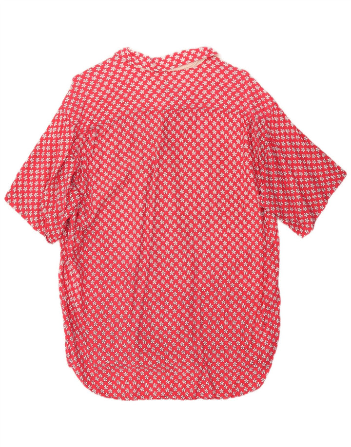 Carrera Mens Short Sleeve Shirt XL Red Floral