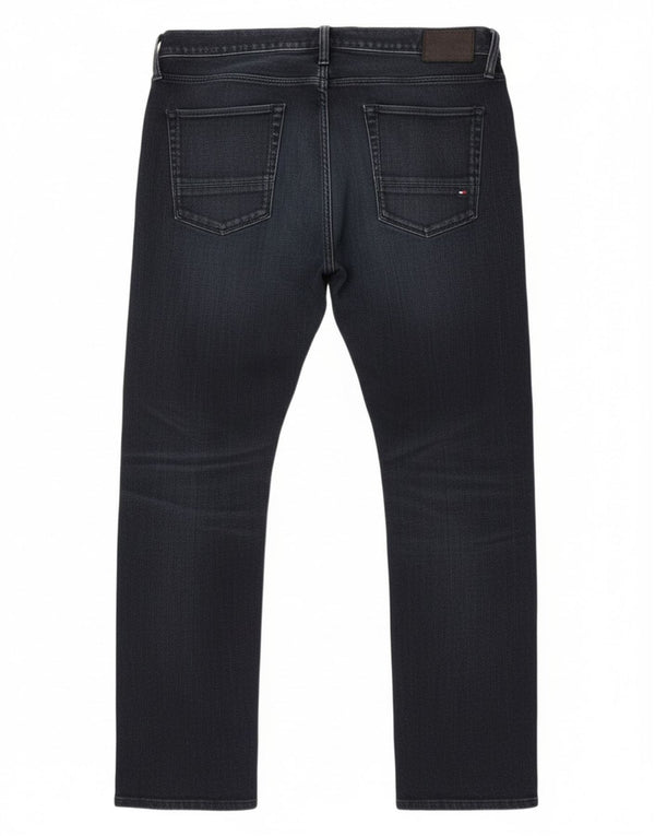 Tommy Hilfiger Mens Straight Jeans Large W34 L30 Navy Blue Cotton