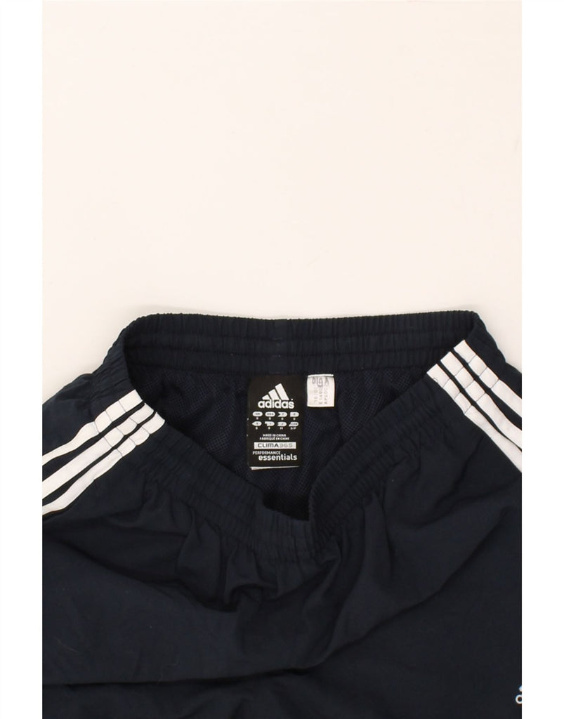 ADIDAS Mens Tracksuit Trousers Joggers Small Navy Blue Polyester | Vintage Adidas | Thrift | Second-Hand Adidas | Used Clothing | Messina Hembry 