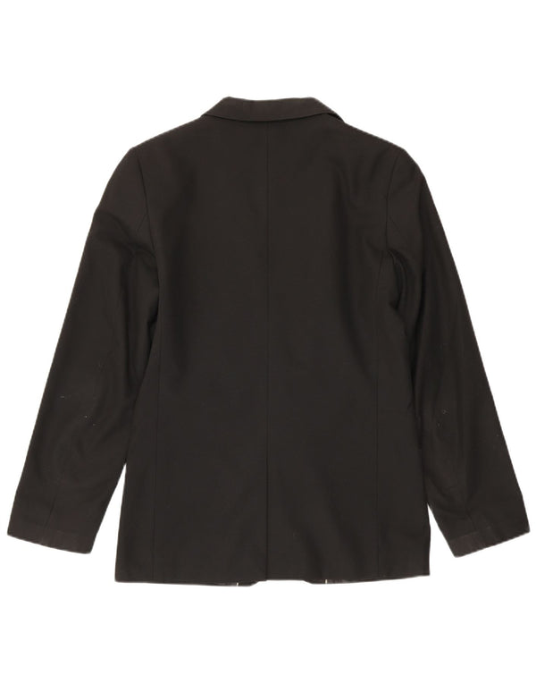 Marks & Spencer Boys 2 Button Blazer Jacket 14-15 Years Black Polyester