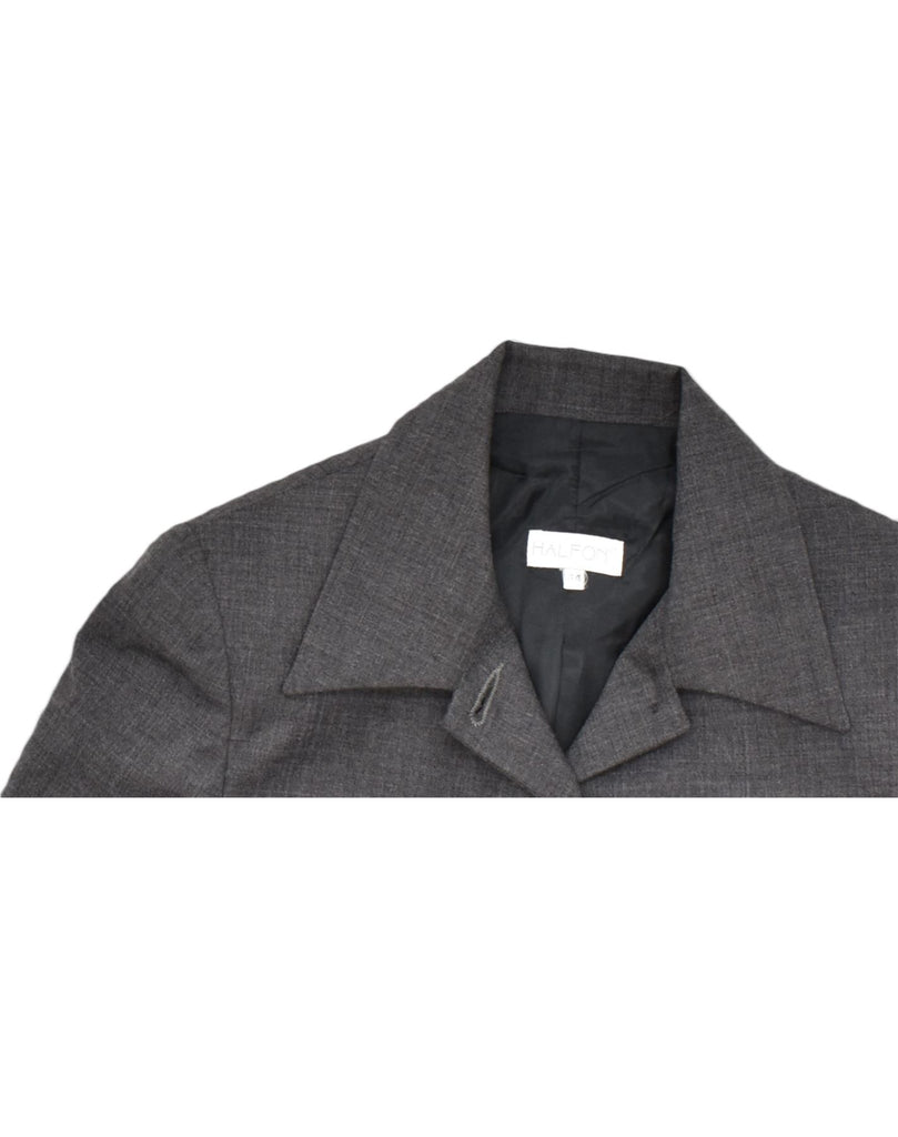 VINTAGE Womens 5 Button Blazer Jacket IT 44 Medium Grey | Vintage | Thrift | Second-Hand | Used Clothing | Messina Hembry 